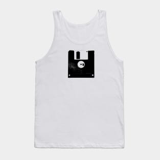 Retro Music Player Computer Floppy Disc Tank Top